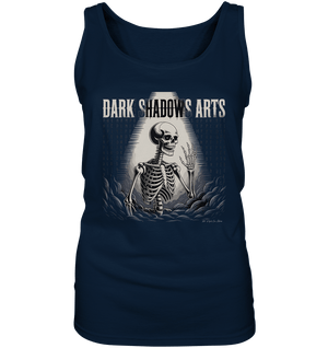 Defiant Bones – Erhobenes Skelett in mystischem Nebel - DSA - Ladies Tank - Top | Tank - Tops | Dark Shadows Arts