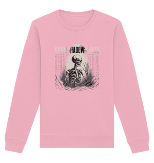 Defiant Bones – Erhobenes Skelett in mystischem Nebel - DSA - Organic Basic Unisex Sweatshirt | Sweatshirts | Dark Shadows Arts