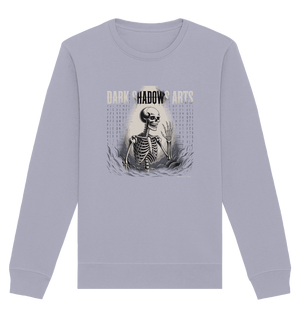 Defiant Bones – Erhobenes Skelett in mystischem Nebel - DSA - Organic Basic Unisex Sweatshirt | Sweatshirts | Dark Shadows Arts