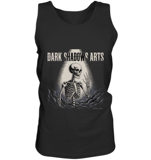 Defiant Bones – Erhobenes Skelett in mystischem Nebel - DSA - Relaxed Tank Top | Tank - Tops | Dark Shadows Arts