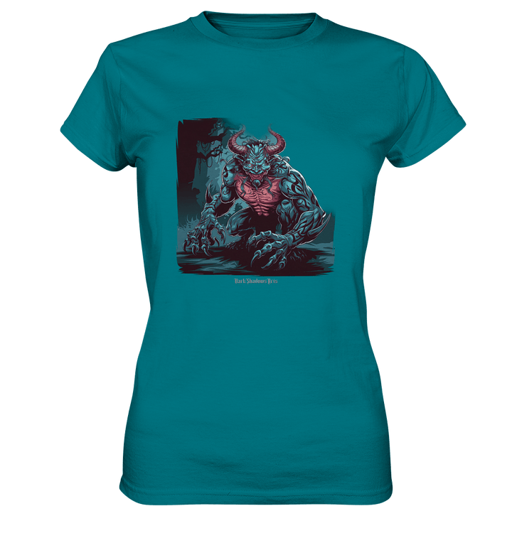Demon of the Jungle Enraged Sentinel - Ladies Premium Shirt | Lady - Shirts | Dark Shadows Arts
