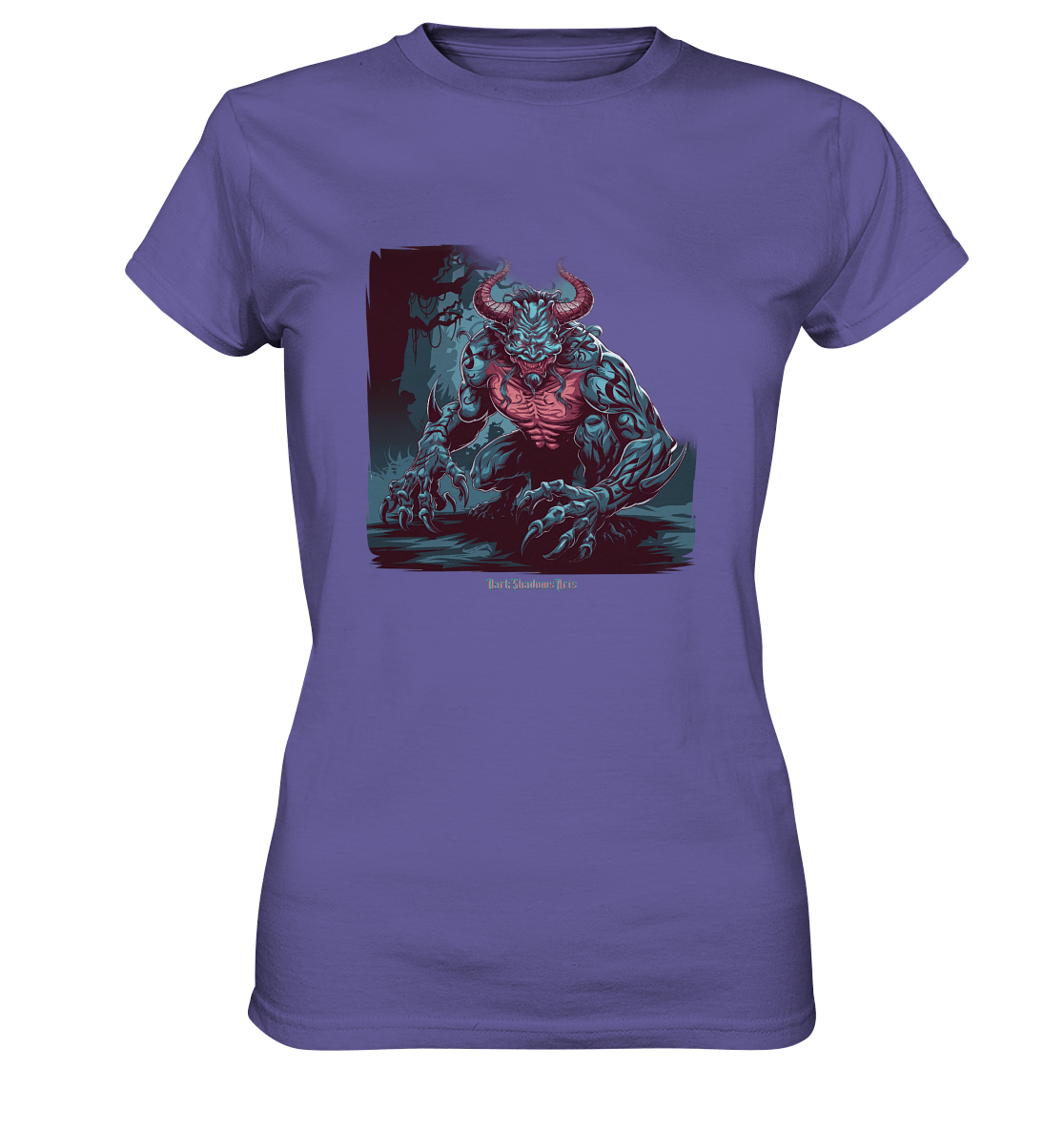 Demon of the Jungle Enraged Sentinel - Ladies Premium Shirt | Lady - Shirts | Dark Shadows Arts