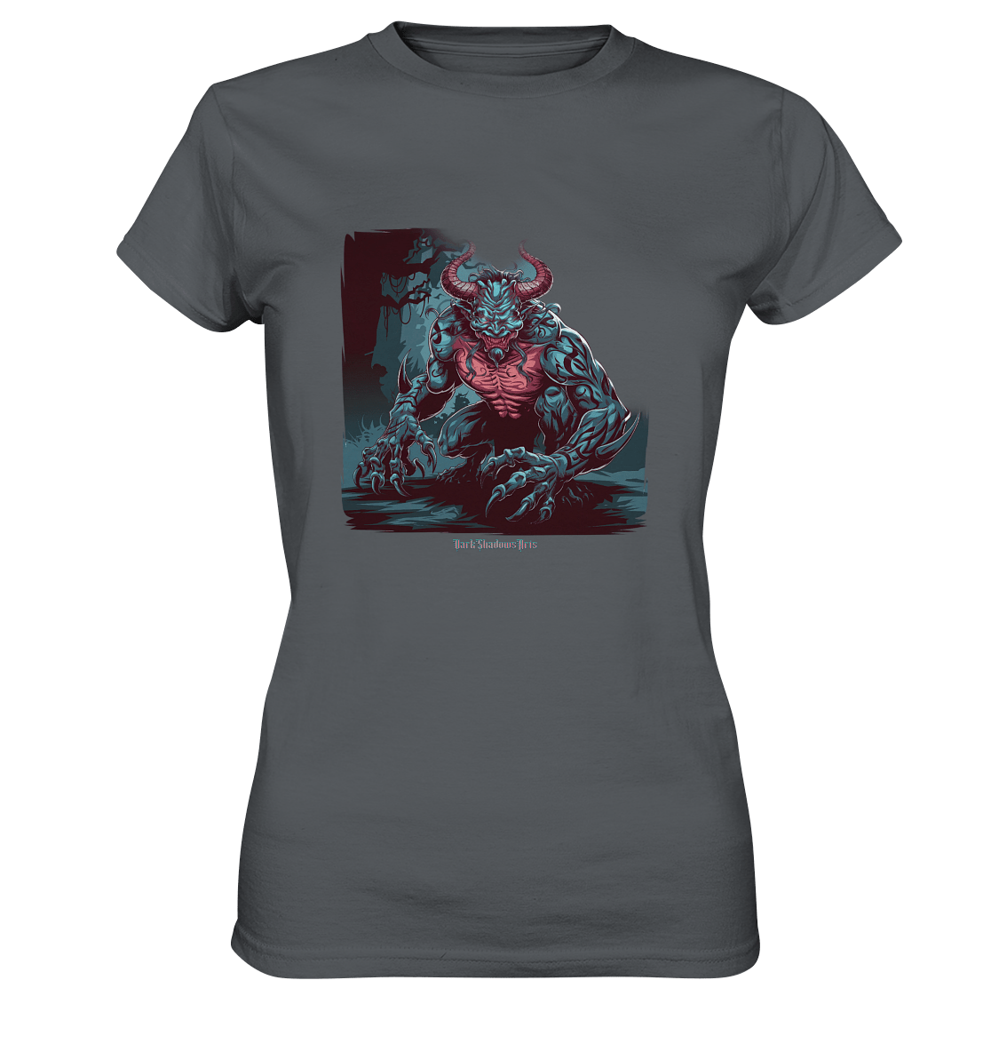 Demon of the Jungle Enraged Sentinel - Ladies Premium Shirt | Lady - Shirts | Dark Shadows Arts