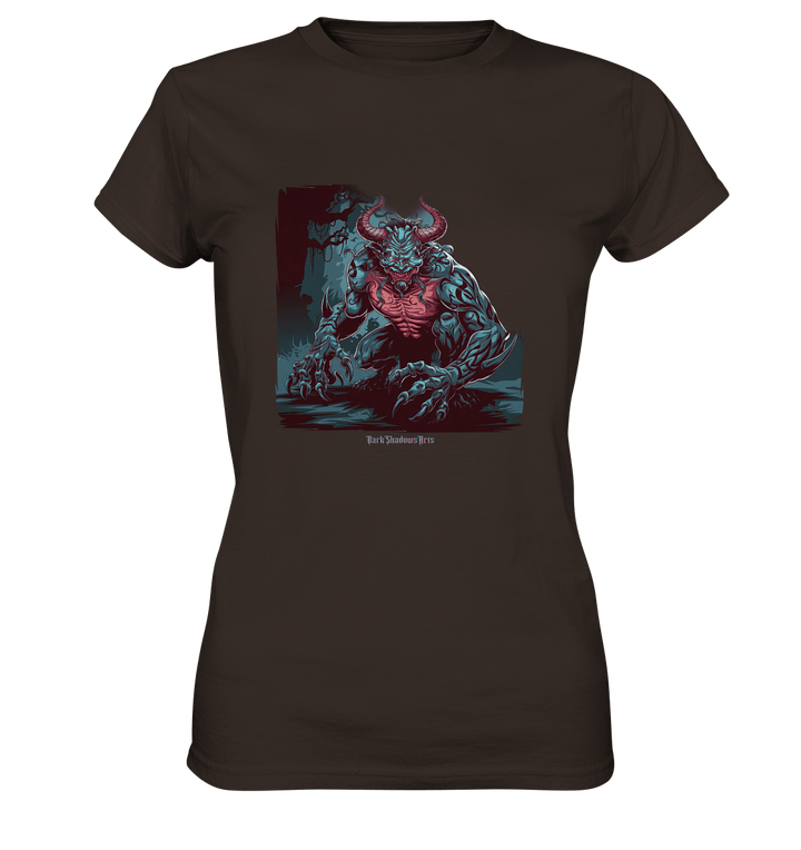 Demon of the Jungle Enraged Sentinel - Ladies Premium Shirt | Lady - Shirts | Dark Shadows Arts