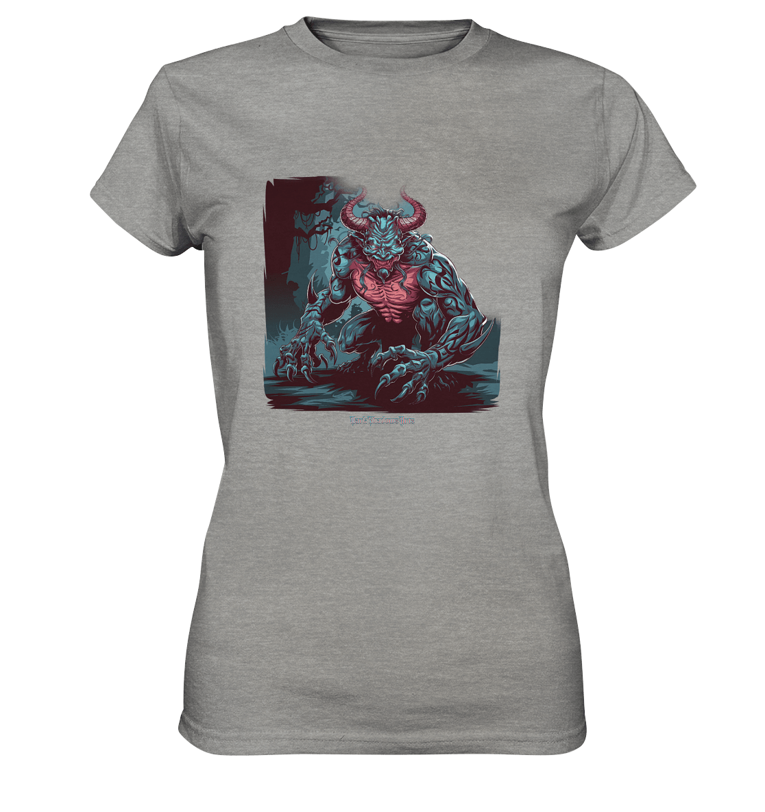 Demon of the Jungle Enraged Sentinel - Ladies Premium Shirt | Lady - Shirts | Dark Shadows Arts
