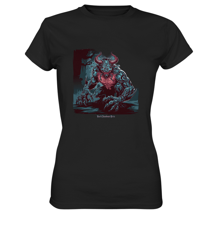 Demon of the Jungle Enraged Sentinel - Ladies Premium Shirt | Lady - Shirts | Dark Shadows Arts