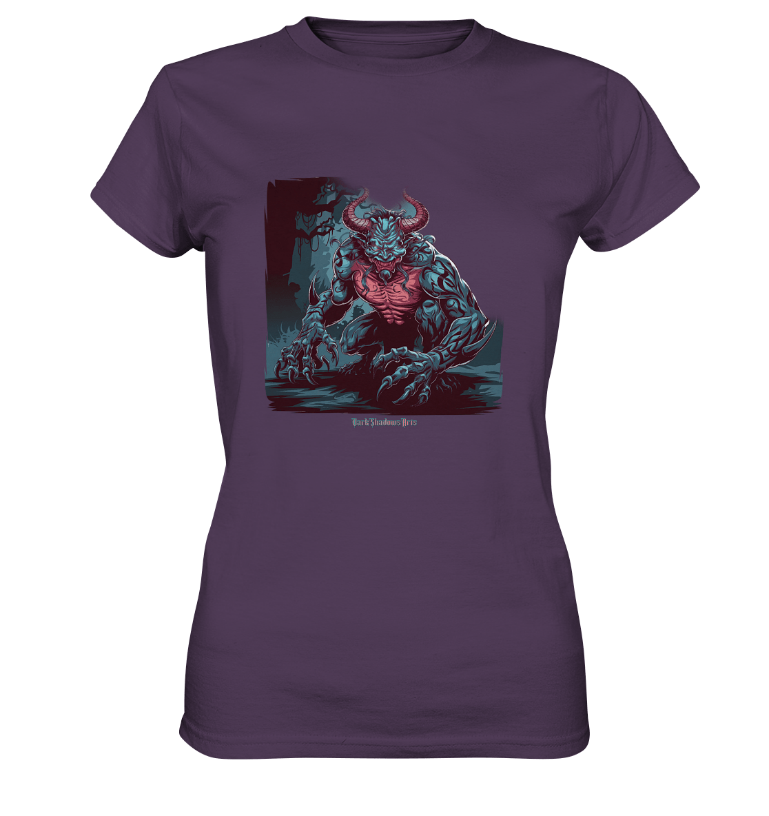 Demon of the Jungle Enraged Sentinel - Ladies Premium Shirt | Lady - Shirts | Dark Shadows Arts