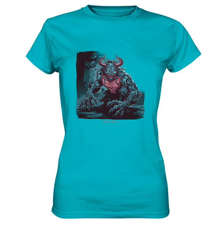 Demon of the Jungle Enraged Sentinel - Ladies Premium Shirt | Lady - Shirts | Dark Shadows Arts