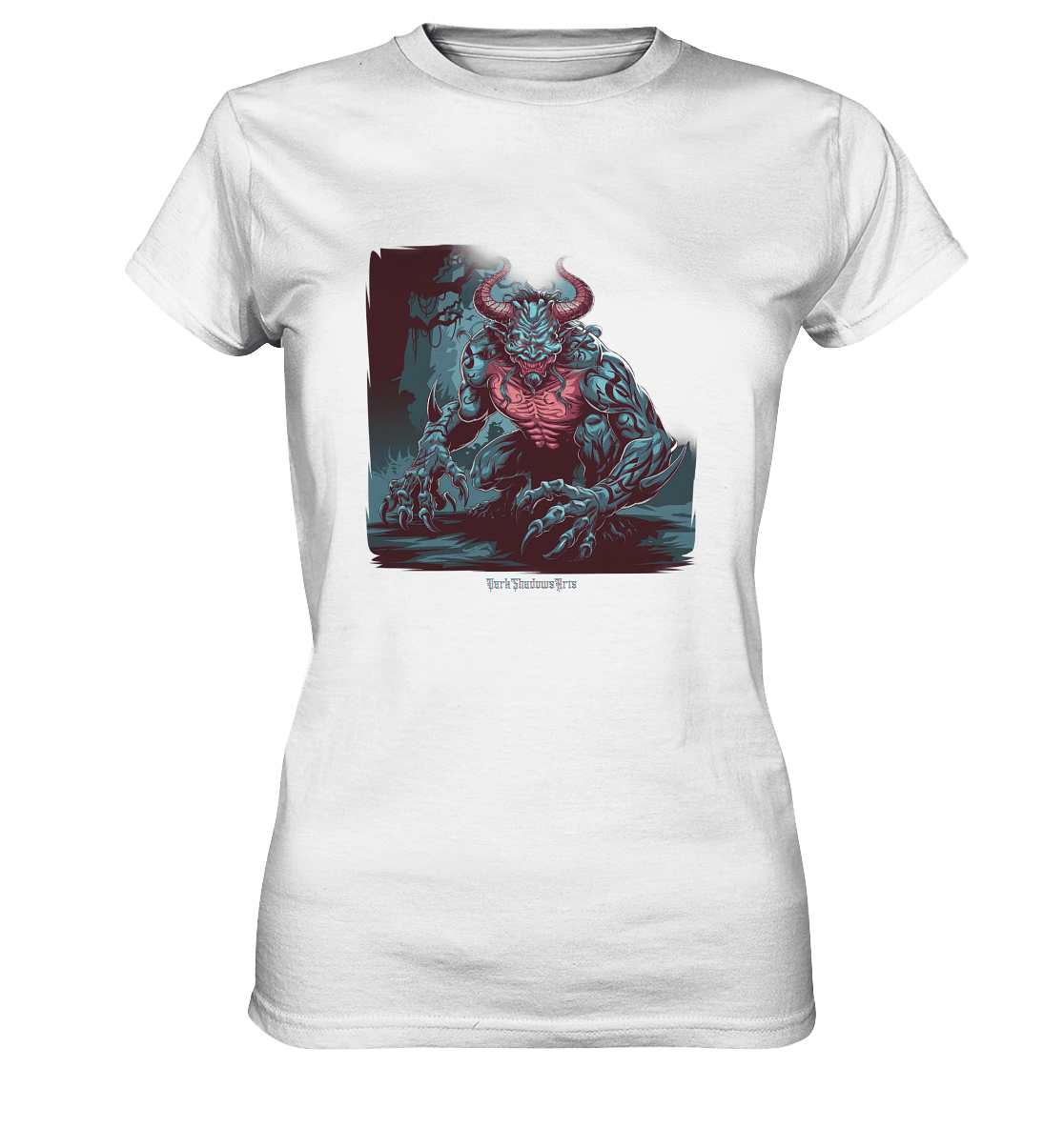 Demon of the Jungle Enraged Sentinel - Ladies Premium Shirt | Lady - Shirts | Dark Shadows Arts