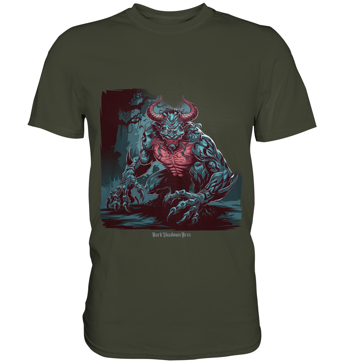 Demon of the Jungle Enraged Sentinel - Premium Shirt | Unisex - Shirts | Dark Shadows Arts