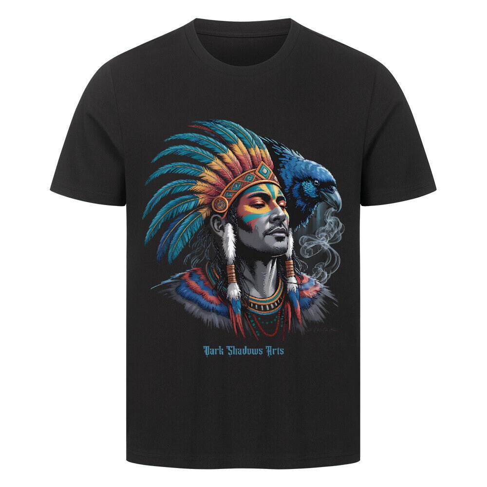 Der Schamane der verlorenen Zeit - HigherBlanks Premium T-Shirt | T-Shirt | Dark Shadows Arts