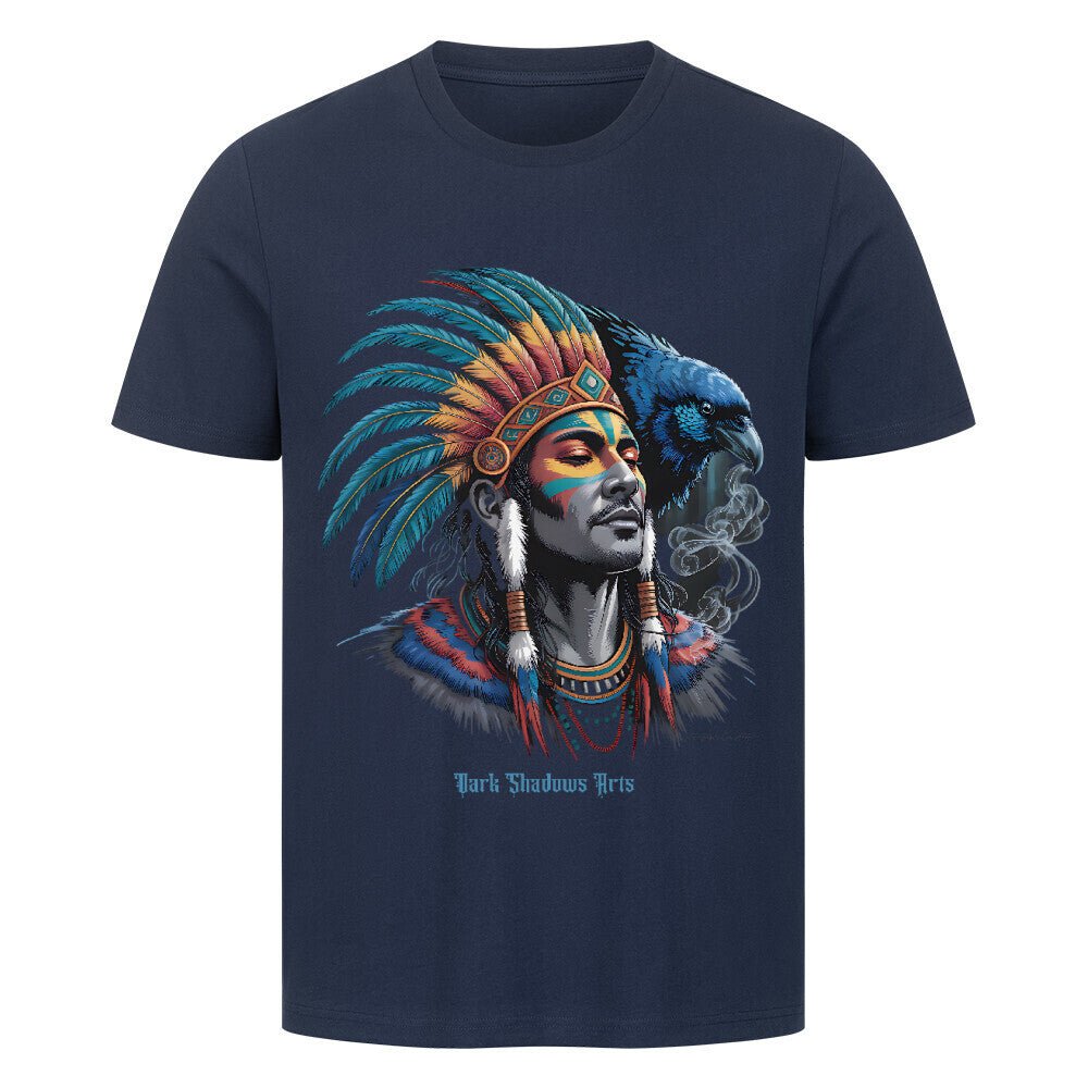 Der Schamane der verlorenen Zeit - HigherBlanks Premium T-Shirt | T-Shirt | Dark Shadows Arts