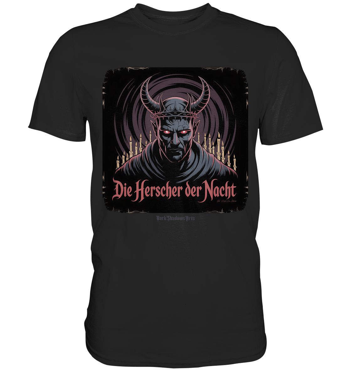 die herrscher der nacht - mystische eleganz und düstere magie - Premium Shirt | Unisex - Shirts | Dark Shadows Arts