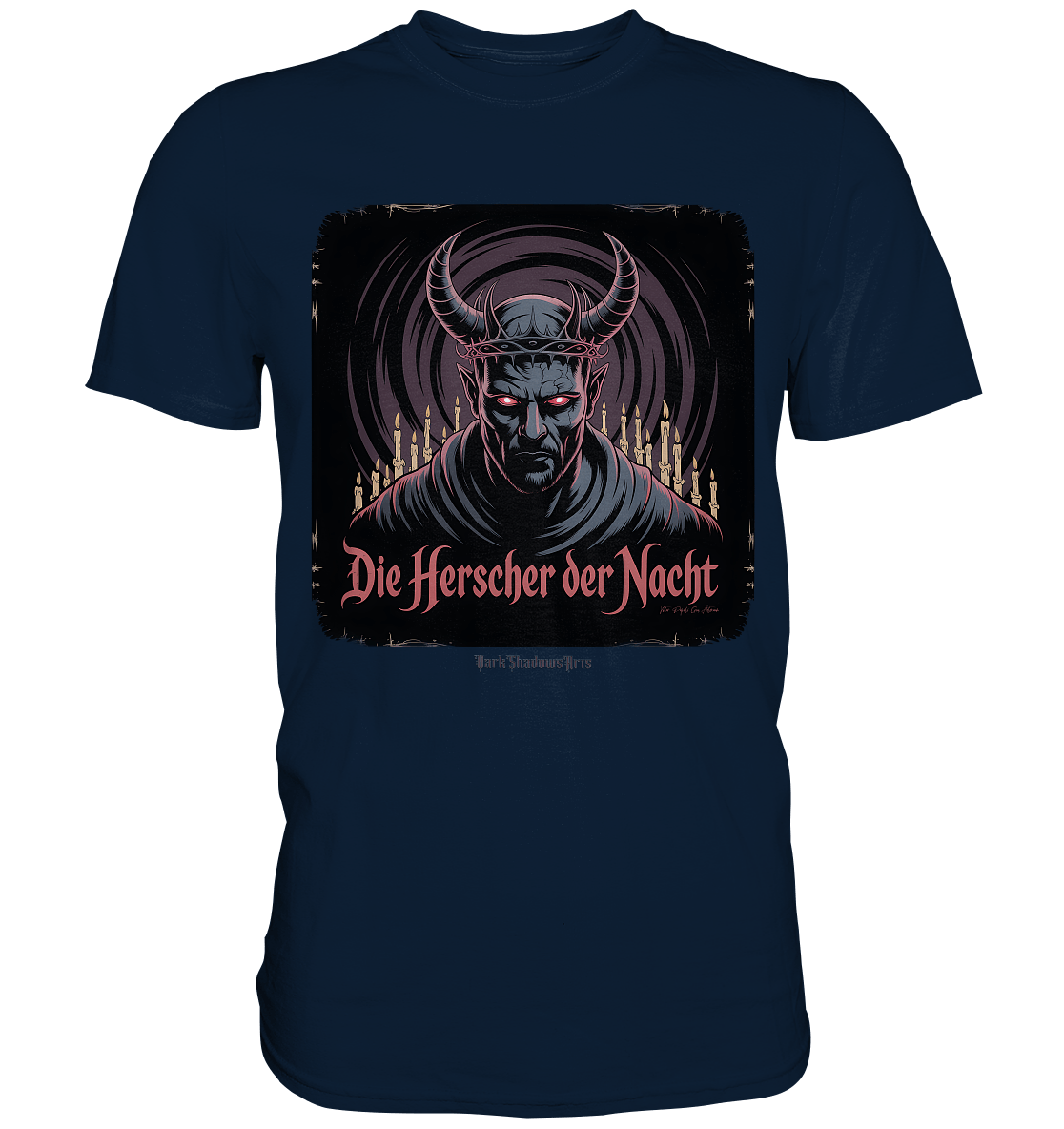 die herrscher der nacht - mystische eleganz und düstere magie - Premium Shirt | Unisex - Shirts | Dark Shadows Arts