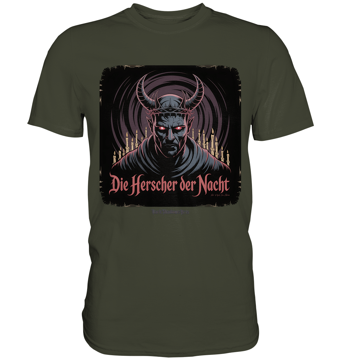 die herrscher der nacht - mystische eleganz und düstere magie - Premium Shirt | Unisex - Shirts | Dark Shadows Arts