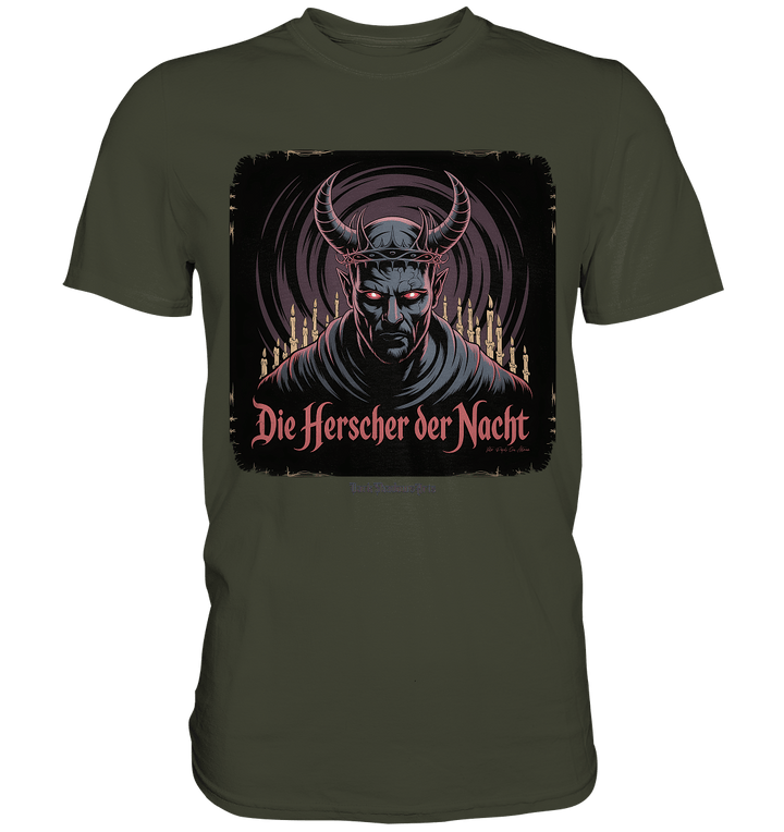 die herrscher der nacht - mystische eleganz und düstere magie - Premium Shirt | Unisex - Shirts | Dark Shadows Arts