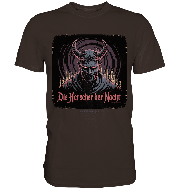 die herrscher der nacht - mystische eleganz und düstere magie - Premium Shirt | Unisex - Shirts | Dark Shadows Arts