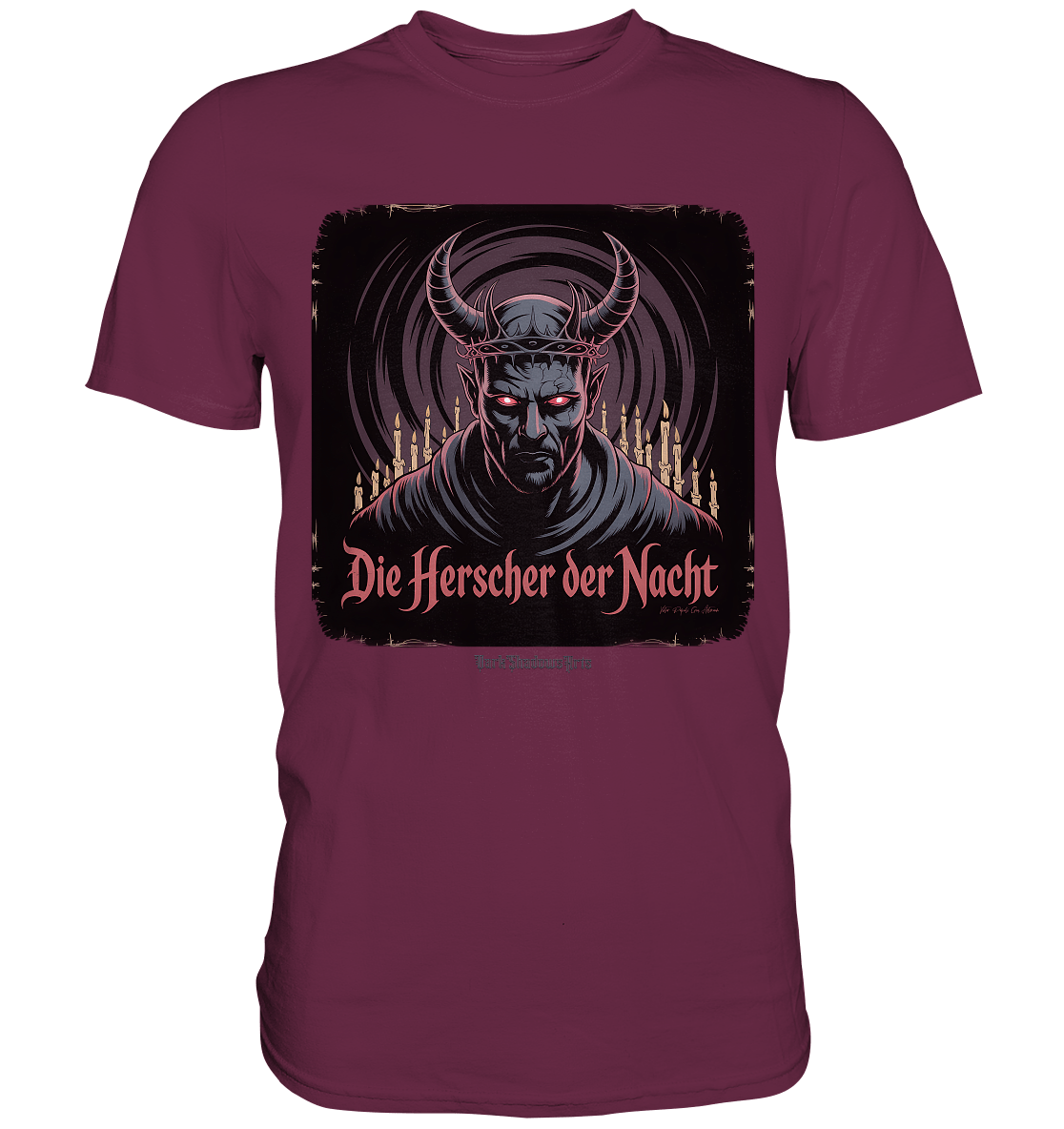 die herrscher der nacht - mystische eleganz und düstere magie - Premium Shirt | Unisex - Shirts | Dark Shadows Arts