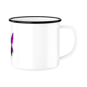 Die Königin der Schattenflügel – Emaille Tasse | Mug | Dark Shadows Arts