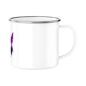 Die Königin der Schattenflügel – Emaille Tasse | Mug | Dark Shadows Arts