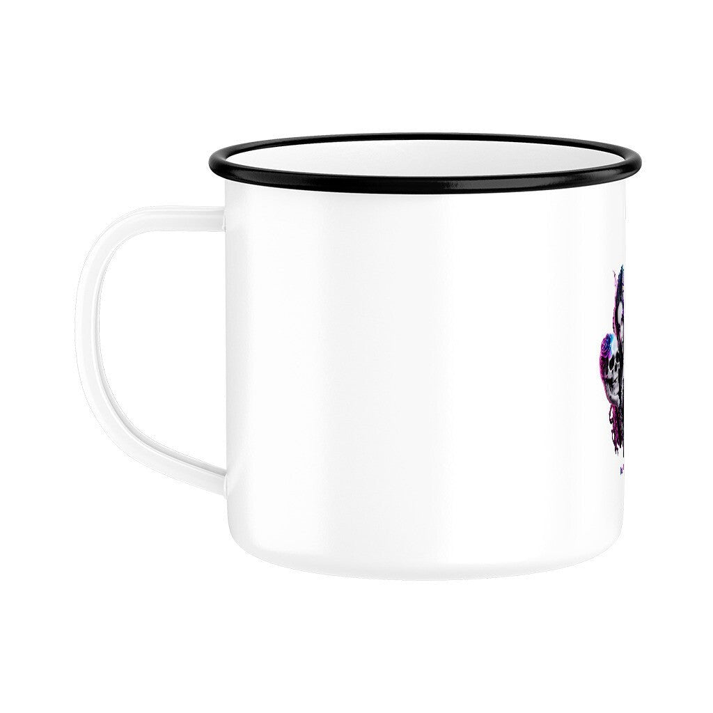 Die Königin der Schattenflügel – Emaille Tasse | Mug | Dark Shadows Arts