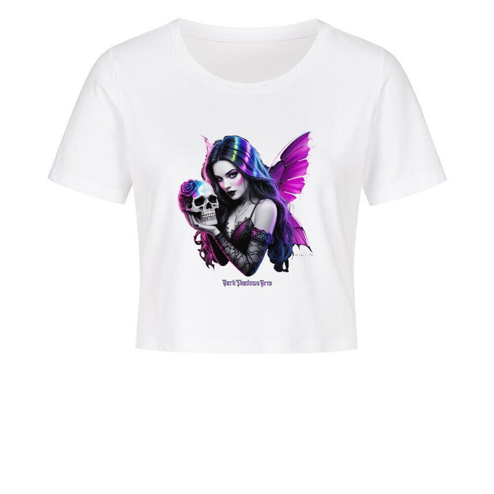 Die Königin der Schattenflügel – Ladies Cropped Tee | T-Shirt | Dark Shadows Arts
