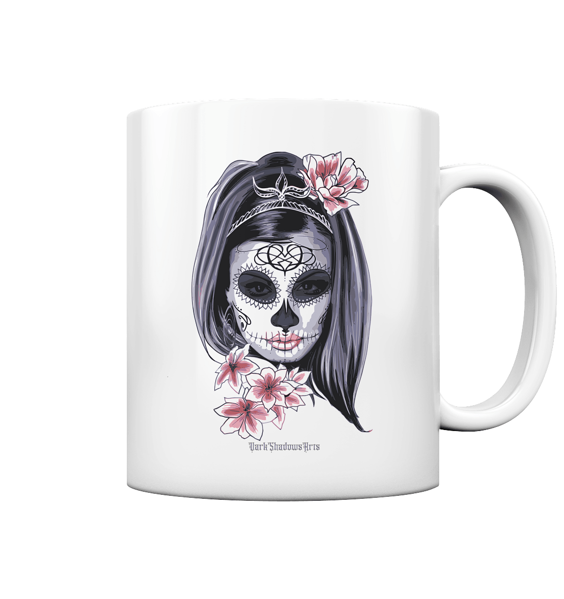Die Schönheit des Lebens und des Todes - Tasse glossy | Trinkgefäße | Dark Shadows Arts