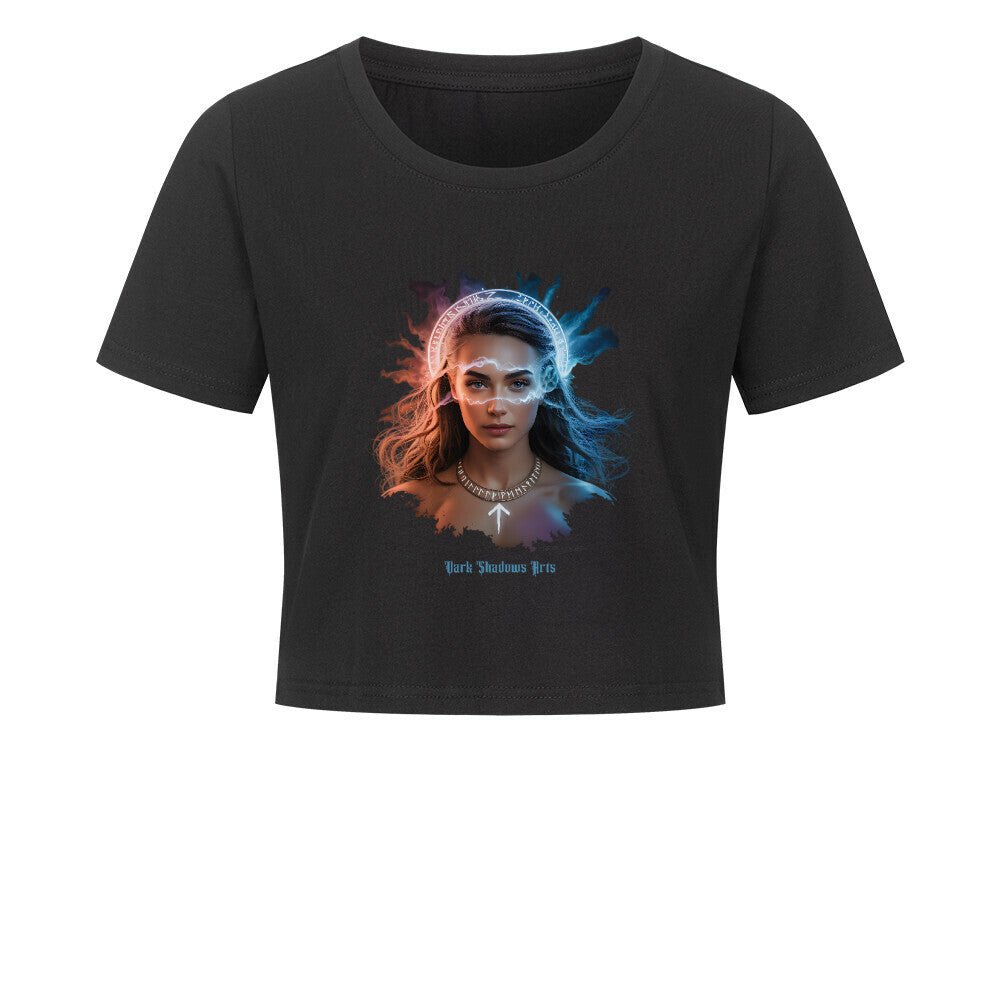 Die Wächterin des Nebels - Ladies Cropped Tee | T-Shirt | Dark Shadows Arts