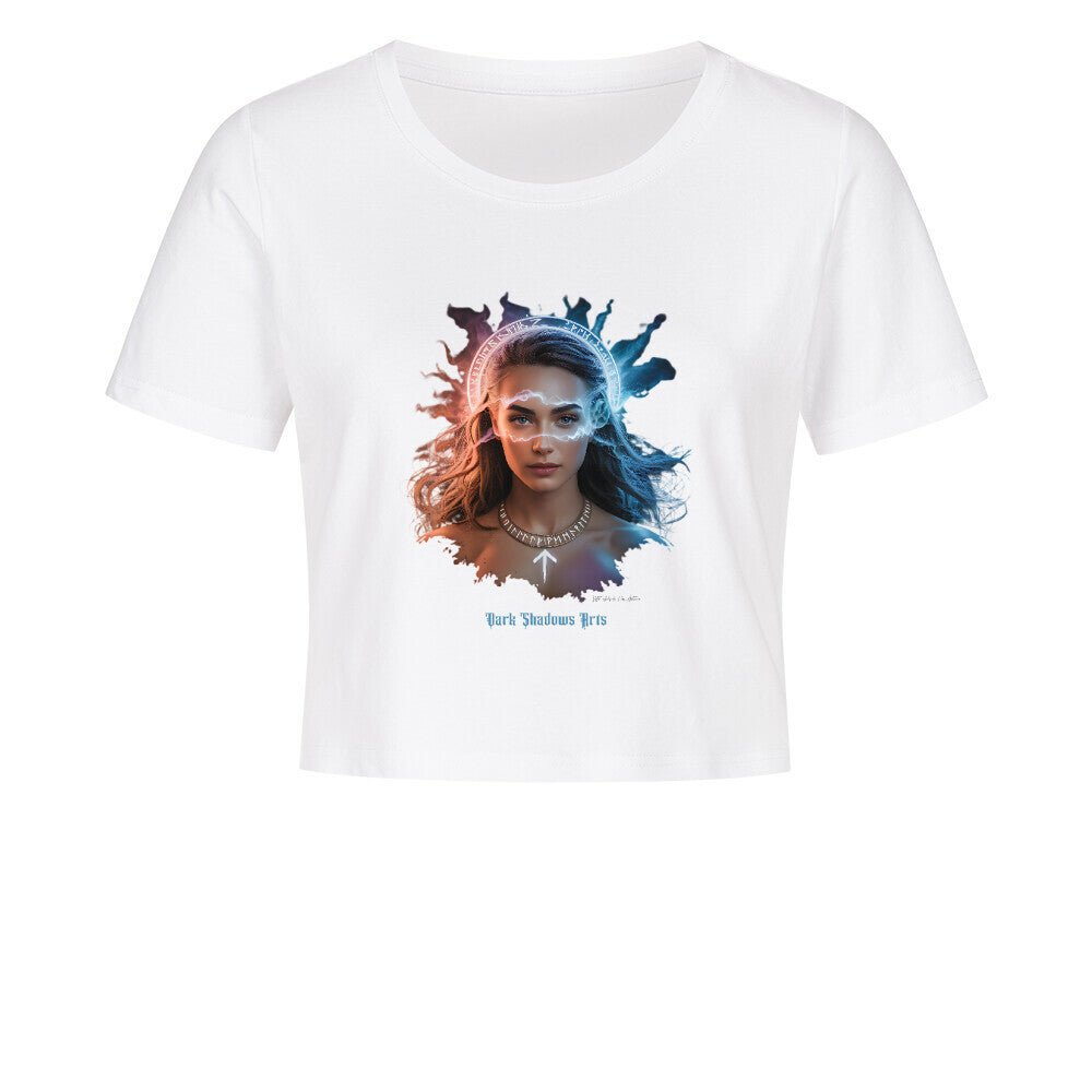 Die Wächterin des Nebels - Ladies Cropped Tee | T-Shirt | Dark Shadows Arts