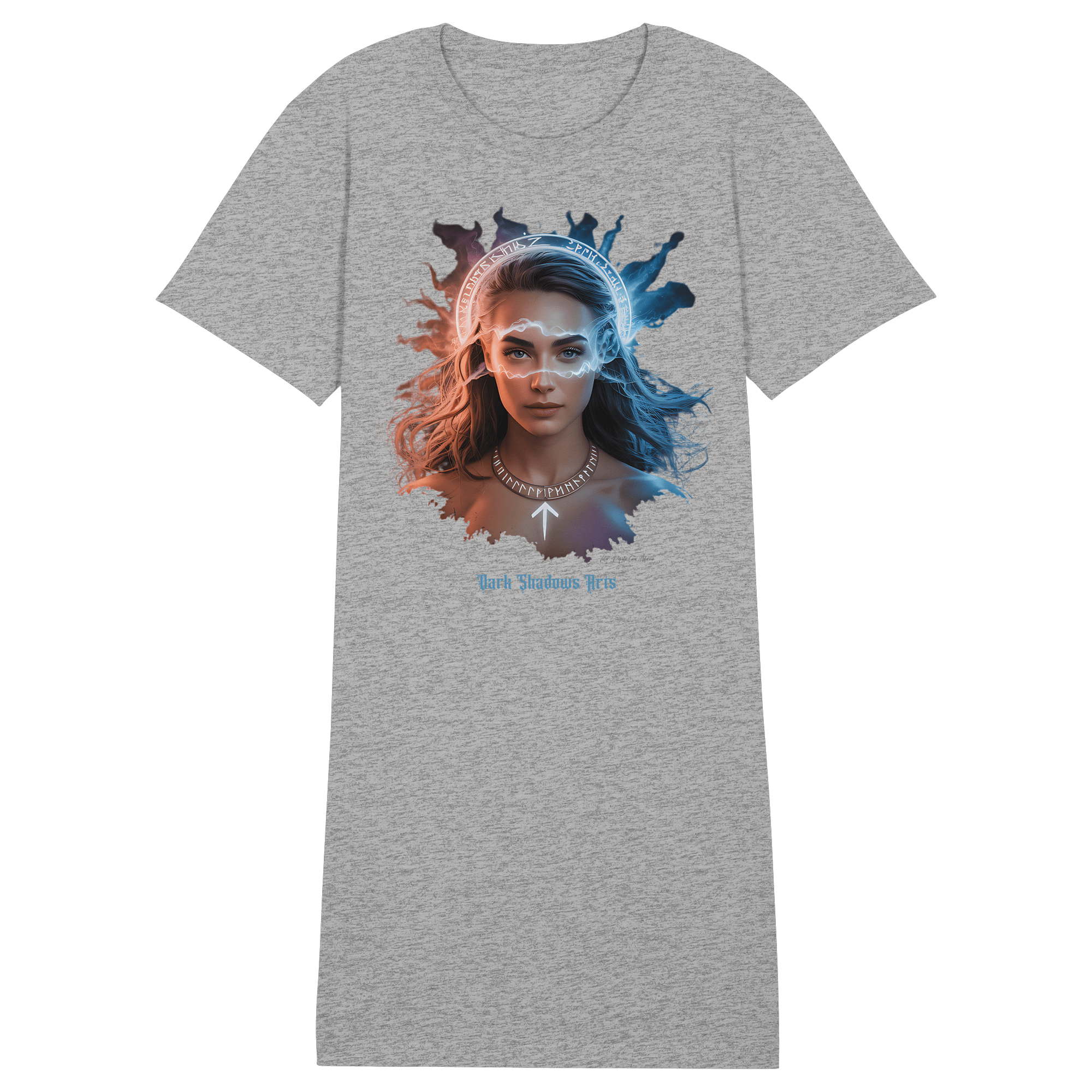 Die Wächterin des Nebels - Ladies Organic Shirt Dress - Ladies Organic Shirt Dress | Lady - Shirts | Dark Shadows Arts