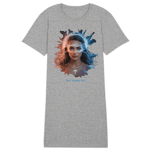 Die Wächterin des Nebels - Ladies Organic Shirt Dress - Ladies Organic Shirt Dress | Lady - Shirts | Dark Shadows Arts