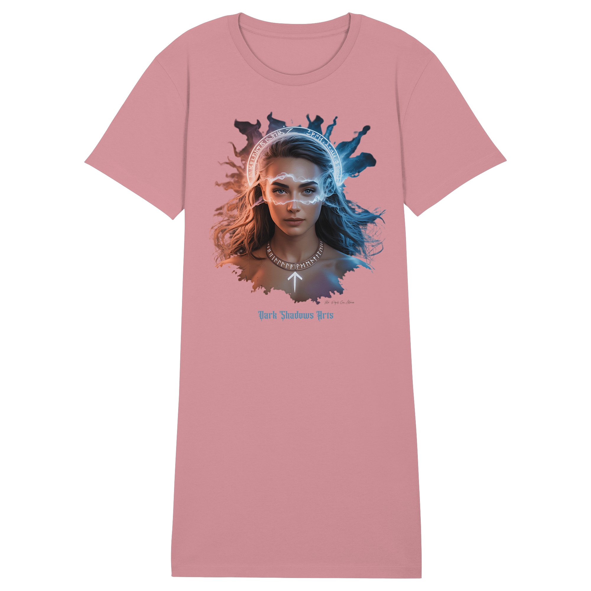 Die Wächterin des Nebels - Ladies Organic Shirt Dress - Ladies Organic Shirt Dress | Lady - Shirts | Dark Shadows Arts