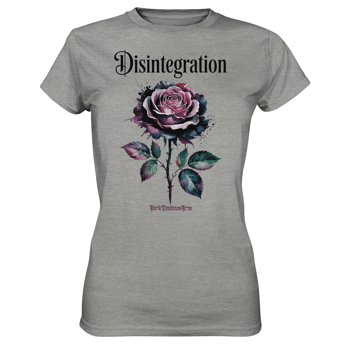 DISINTEGRATION – Symbolträchtige Kunst mit stilisierter Rose - Ladies Premium Shirt | Lady - Shirts | Dark Shadows Arts