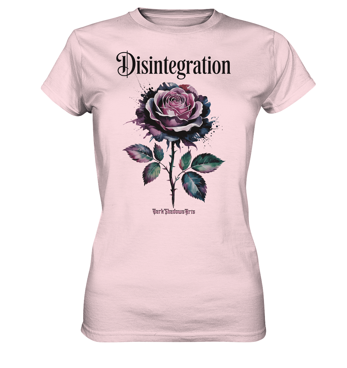 DISINTEGRATION – Symbolträchtige Kunst mit stilisierter Rose - Ladies Premium Shirt | Lady - Shirts | Dark Shadows Arts