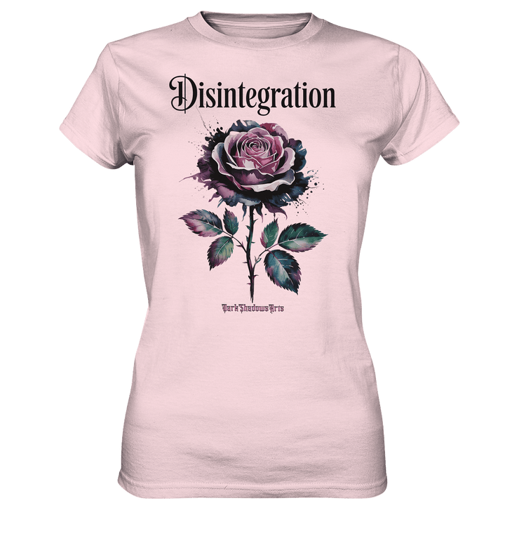 DISINTEGRATION – Symbolträchtige Kunst mit stilisierter Rose - Ladies Premium Shirt | Lady - Shirts | Dark Shadows Arts