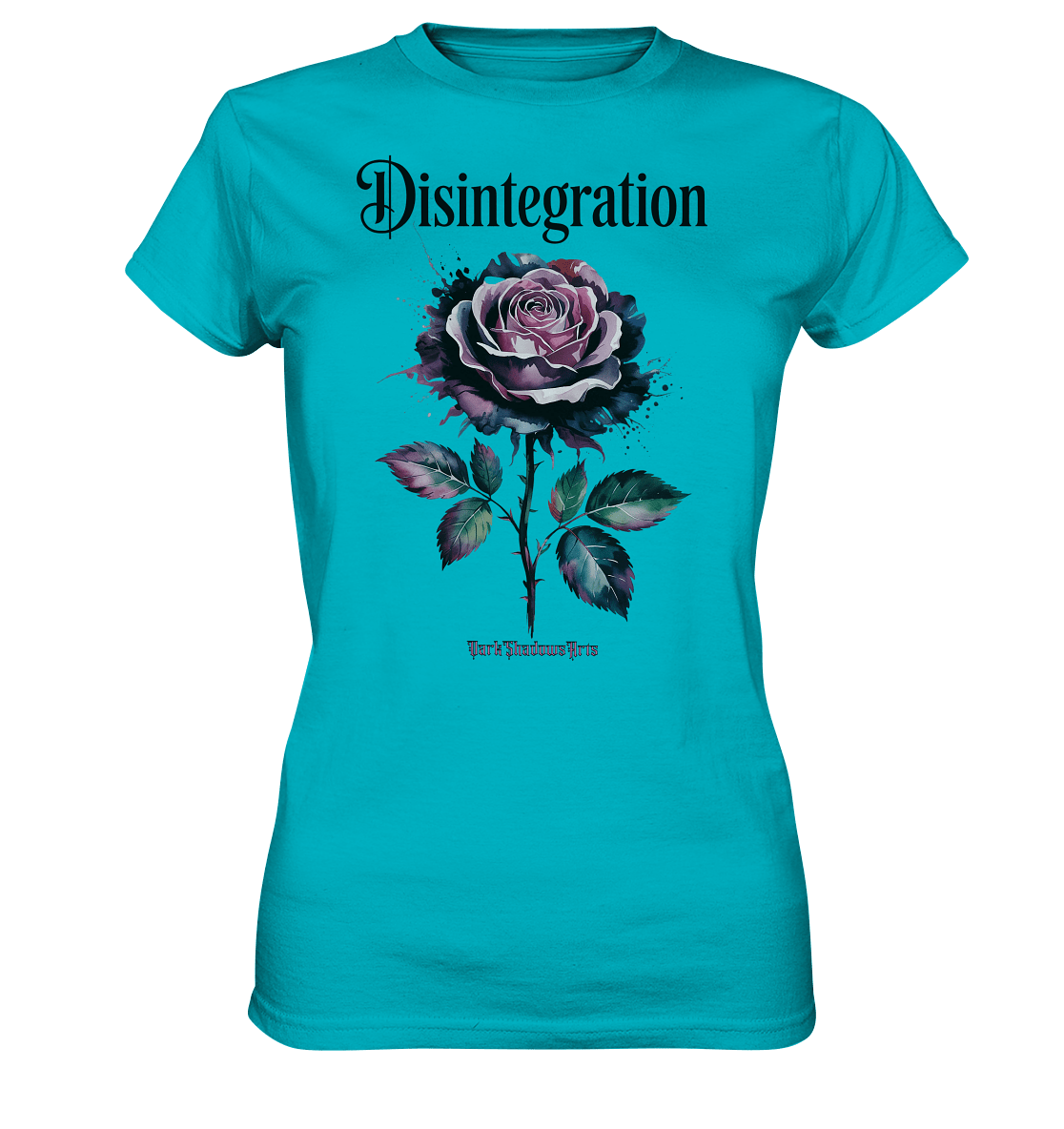 DISINTEGRATION – Symbolträchtige Kunst mit stilisierter Rose - Ladies Premium Shirt | Lady - Shirts | Dark Shadows Arts