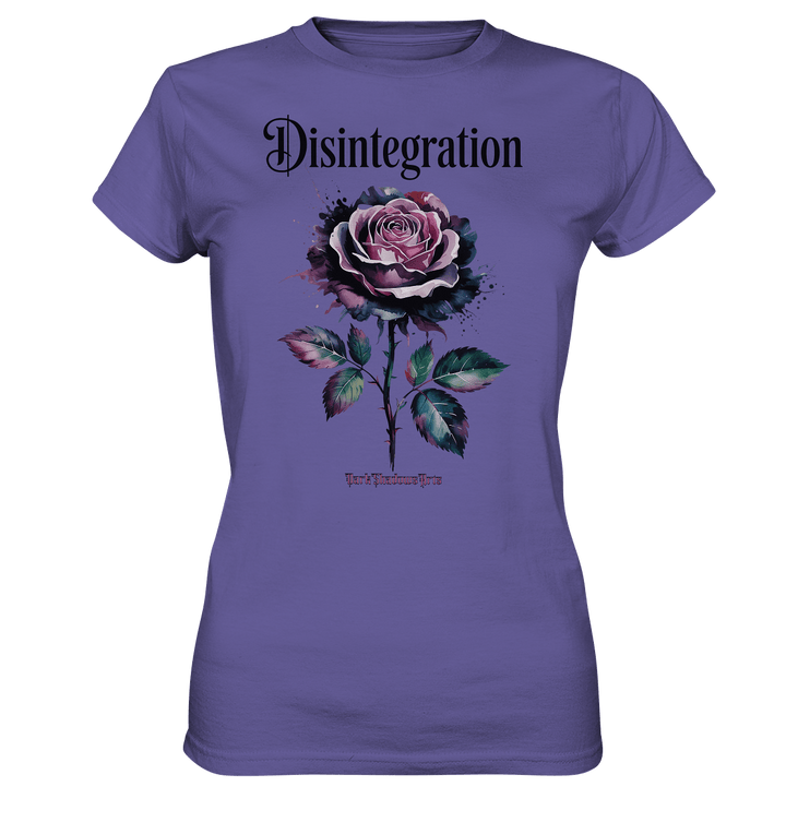 DISINTEGRATION – Symbolträchtige Kunst mit stilisierter Rose - Ladies Premium Shirt | Lady - Shirts | Dark Shadows Arts