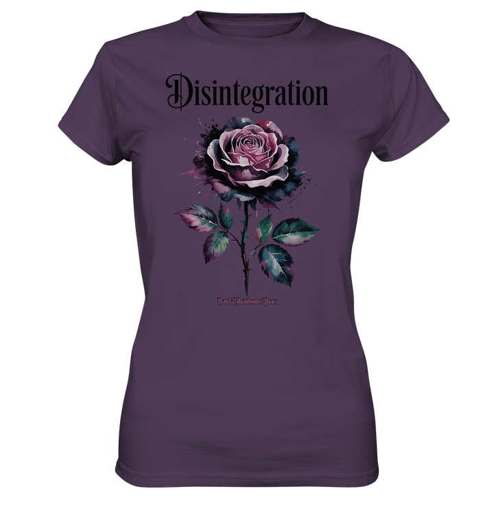 DISINTEGRATION – Symbolträchtige Kunst mit stilisierter Rose - Ladies Premium Shirt | Lady - Shirts | Dark Shadows Arts