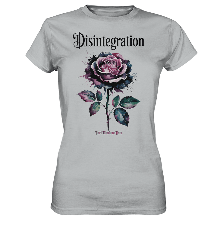 DISINTEGRATION – Symbolträchtige Kunst mit stilisierter Rose - Ladies Premium Shirt | Lady - Shirts | Dark Shadows Arts