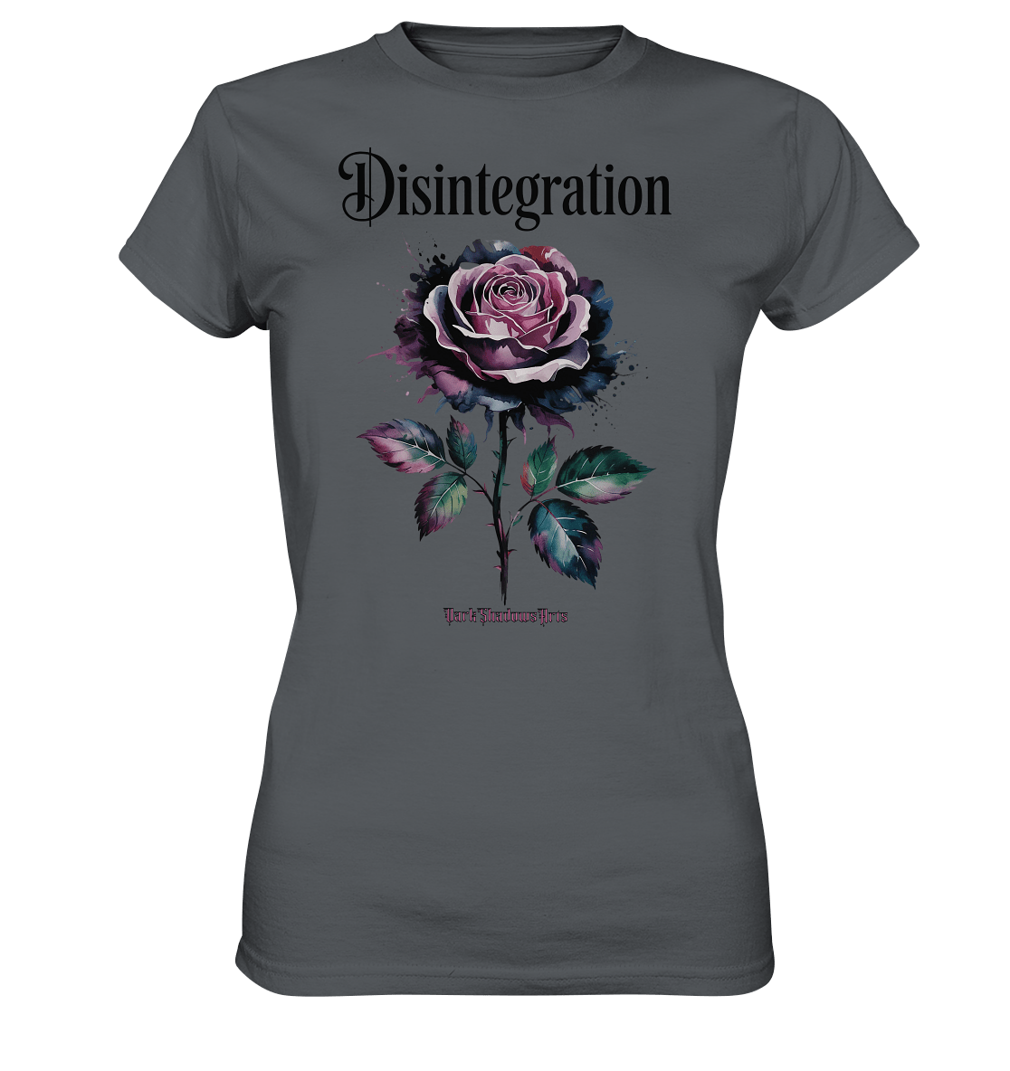 DISINTEGRATION – Symbolträchtige Kunst mit stilisierter Rose - Ladies Premium Shirt | Lady - Shirts | Dark Shadows Arts