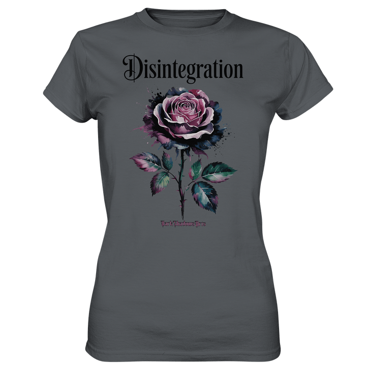 DISINTEGRATION – Symbolträchtige Kunst mit stilisierter Rose - Ladies Premium Shirt | Lady - Shirts | Dark Shadows Arts