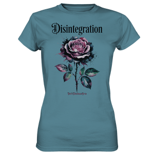 DISINTEGRATION – Symbolträchtige Kunst mit stilisierter Rose - Ladies Premium Shirt | Lady - Shirts | Dark Shadows Arts