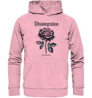 DISINTEGRATION – Symbolträchtige Kunst mit stilisierter Rose - Organic Hoodie | Hoodies | Dark Shadows Arts