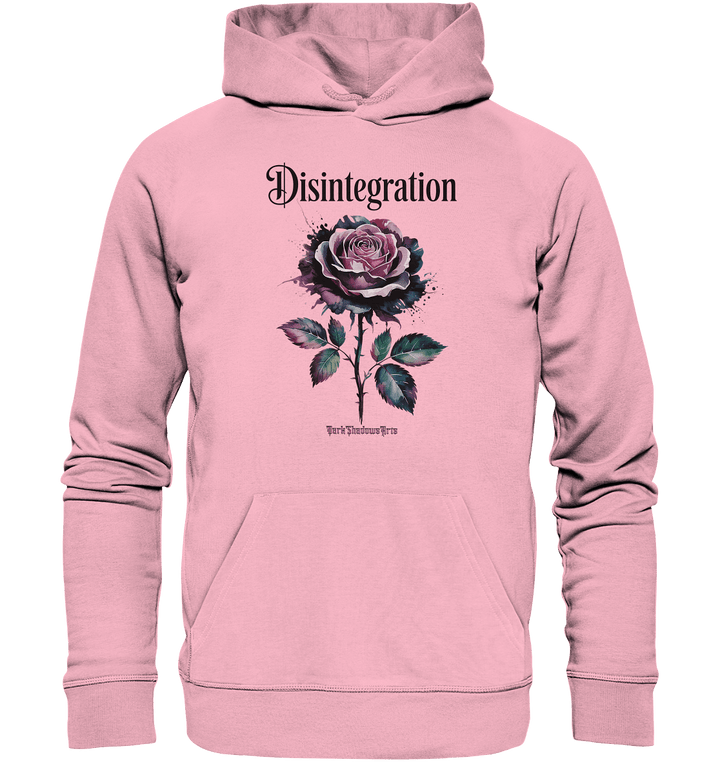 DISINTEGRATION – Symbolträchtige Kunst mit stilisierter Rose - Organic Hoodie | Hoodies | Dark Shadows Arts