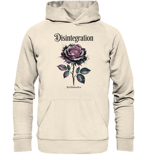 DISINTEGRATION – Symbolträchtige Kunst mit stilisierter Rose - Organic Hoodie | Hoodies | Dark Shadows Arts