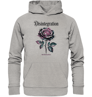 DISINTEGRATION – Symbolträchtige Kunst mit stilisierter Rose - Organic Hoodie | Hoodies | Dark Shadows Arts
