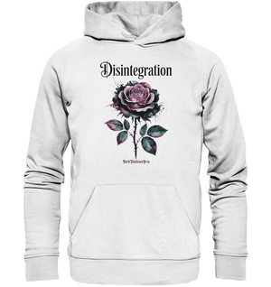 DISINTEGRATION – Symbolträchtige Kunst mit stilisierter Rose - Organic Hoodie | Hoodies | Dark Shadows Arts