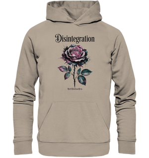 DISINTEGRATION – Symbolträchtige Kunst mit stilisierter Rose - Organic Hoodie | Hoodies | Dark Shadows Arts