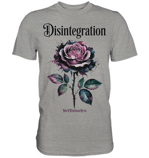 DISINTEGRATION – Symbolträchtige Kunst mit stilisierter Rose - Premium Shirt | Unisex - Shirts | Dark Shadows Arts