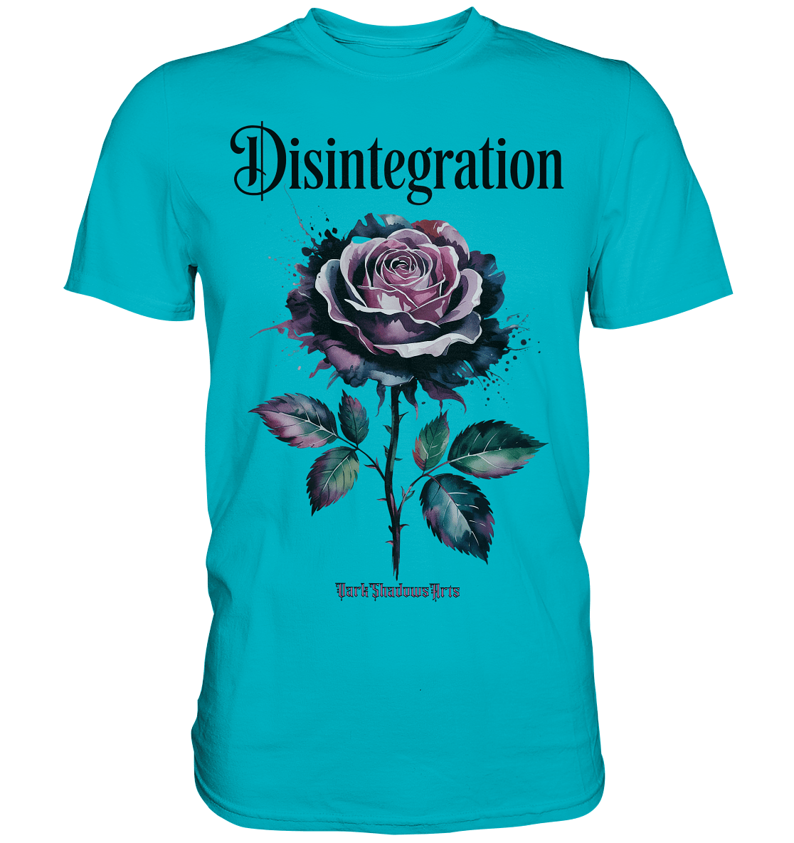 DISINTEGRATION – Symbolträchtige Kunst mit stilisierter Rose - Premium Shirt | Unisex - Shirts | Dark Shadows Arts